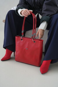  Bilik Deri Logo Detaylı Kırmızı-Rölax Kadın Omuz Çantası BLM 1562