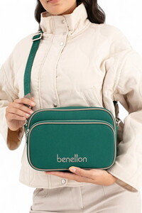  Benetton  Yeşil-Taş Kadın Çapraz Askılı Çanta BNT1653