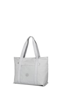  Smart Bags Krinkıl Açık Gri Kumaş Kadın Omuz Çantası SMB3100