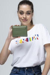  Benetton Soft Line Yeşil Kadın Cüzdan BNT649