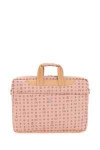  Bilik Deri Monogram Pembe/Camel Unisex Laptop & Evrak Çantası BRIEFCASE-MN