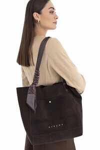  Sisley Nappa Kahve Kadın Omuz Çantası SLY303