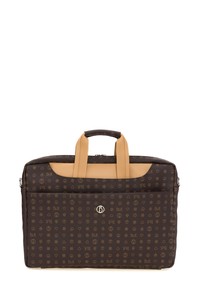 Bilik Deri Monogram Kahve/Camel Unisex Laptop & Evrak Çantası BRIEFCASE-MN