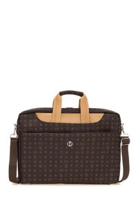  Bilik Deri Monogram Kahve/Camel Unisex Laptop & Evrak Çantası BRIEFCASE-MN