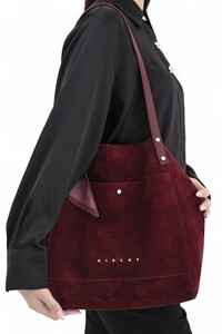  Sisley Nappa Bordo Kadın Omuz Çantası SLY303
