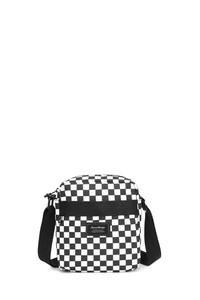 Smart Bags Krinkıl Siyah Kumaş/Beyaz Kadın Çapraz Askılı Çanta SMB3089