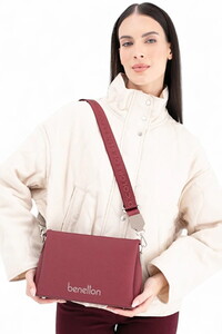  Benetton  Bordo-Taş Kadın Çapraz Askılı Çanta BNT1671