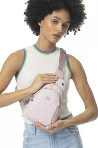  Benetton Monogram Pembe Kadın Body Bag BNT954