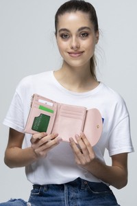  Benetton Soft Line Pembe Kadın Cüzdan BNT649