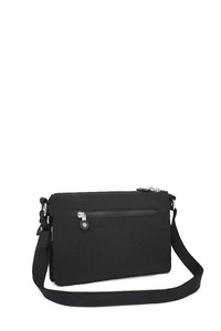  Smart Bags Krinkıl Siyah Kumaş Kadın Çapraz Askılı Çanta SMB3103