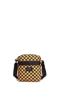 Smart Bags Krinkıl Siyah Kumaş/Sarı Kadın Çapraz Askılı Çanta SMB3089