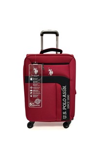 U.S. Polo Assn.  Bordo Kumaş Unisex Kabin Boy Valiz PLVLZ21282CK