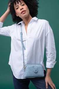  Benetton Monogram Mavi Kadın Çapraz Askılı Çanta BNT1320