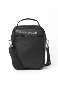  U.S. Polo Assn. Logo Detaylı Siyah Erkek Postacı Çantası PLCPR25045