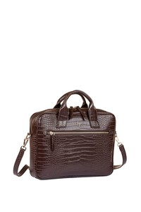 Bilik Deri  Kahve Kroko Unisex Laptop & Evrak Çantası WZ09 242