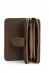  Nautica Monogram Kahve Kadın Portföy & Clutch Çanta C7300T