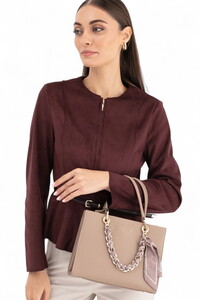 Sisley Logo Detaylı Taş Kadın El Çantası SLY286