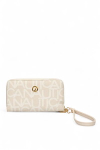 Nautica Monogram Krem Kadın Portföy & Clutch Çanta C7300T