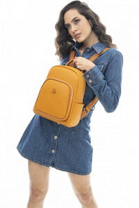  Benetton Gofraj Tarçın-Camel Kadın Sırt Çantası BNT573