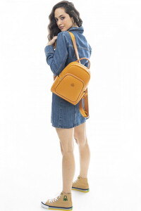  Benetton Gofraj Tarçın-Camel Kadın Sırt Çantası BNT573