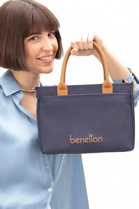 Benetton  Lacivert-Camel Kadın Omuz Çantası BNT1614