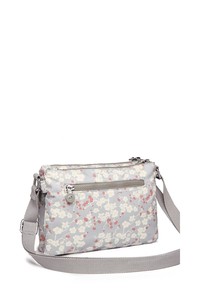  Smart Bags Krinkıl Gri Çiçekli Kadın Çapraz Askılı Çanta SMB3103
