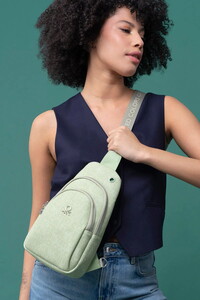 Benetton Monogram Yeşil Kadın Body Bag BNT1286