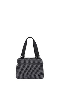  Smart Bags Krinkıl Siyah/Beyaz Kumaş Kadın Omuz Çantası SMB1125