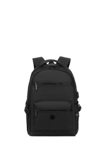  Smart Bags Gumi Siyah Unisex Sırt Çantası SMB8661