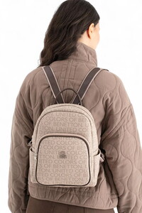  Benetton Monogram Taş-Kahve Kadın Sırt Çantası BNT1645