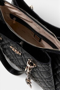  Guess Isemay Siyah Kadın Omuz Çantası HWGG9628060