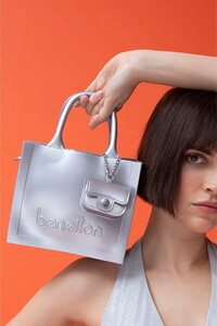  Benetton  Gümüş Kadın El Çantası BNT1450