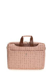 Bilik Deri Monogram Pembe/Taba Unisex Laptop & Evrak Çantası BRIEFCASE-MN