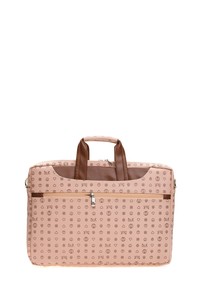  Bilik Deri Monogram Pembe/Taba Unisex Laptop & Evrak Çantası BRIEFCASE-MN