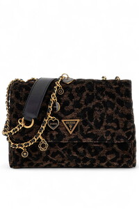 Guess Giully II Kahve-Leopar Kadın Omuz Çantası HWLG9673200