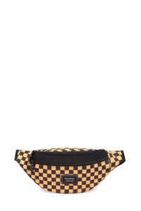 Smart Bags Krinkıl Siyah Kumaş/Sarı Kadın Bel Çantası SMBDM3030