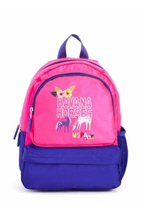  U.S. Polo Assn.  Pembe/Mavi Kız Çocuk Sırt Çantası PLÇAN22055