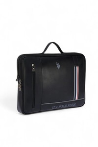  U.S. Polo Assn. Logo Detaylı Siyah Unisex Laptop & Evrak Çantası PLEVR25026