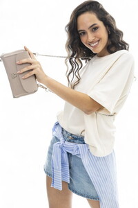 Benetton Gofraj Kum-Camel Kadın Portföy & Clutch Çanta BNT565