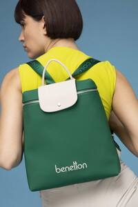 Benetton  Yeşil-Bej Kadın Sırt Çantası BNT1608