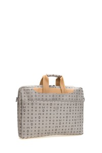  Bilik Deri Monogram Gri/Camel Unisex Laptop & Evrak Çantası BRIEFCASE-MN