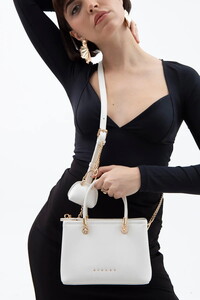 Sisley  Beyaz Kadın El Çantası SLY157