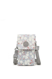 Smart Bags Krinkıl Gri Çiçekli Kadın Telefon Çantası SMB3101