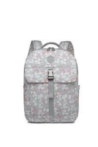 Smart Bags Krinkıl Gri Çiçekli Kadın Sırt Çantası SMB3183