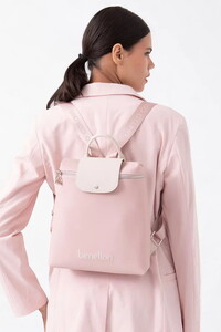 Benetton  Pembe-Bej Kadın Sırt Çantası BNT1608