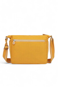  Smart Bags Krinkıl Hardal Kumaş Kadın Çapraz Askılı Çanta SMB1238