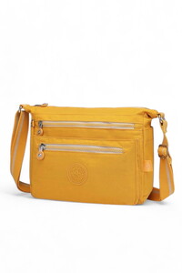  Smart Bags Krinkıl Hardal Kumaş Kadın Çapraz Askılı Çanta SMB1238