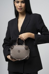Valentino Orlandi Monogram Taş-Kahve Kadın Çapraz Askılı Çanta VLT045