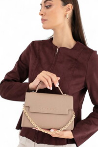  Sisley Logo Detaylı Taş Kadın El Çantası SLY237