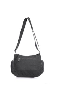  Smart Bags  Siyah Kumaş Kadın Omuz Çantası SMB1115